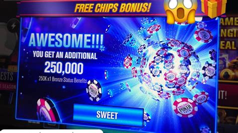 free wsop chips and mega bonuses